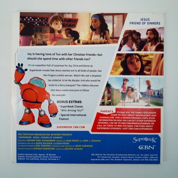 Superbook DVD Set Jesus Friend of Sinners & Rescued - Picture 2 of 9